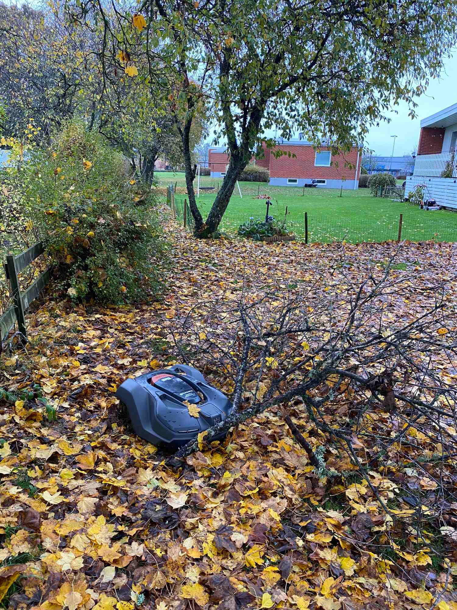 Robotgräsklippare redo för vinterservice